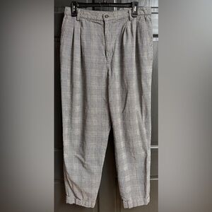 Calvin Klein Sport, Pleated Front, Glen Plaid Dress Pants, Women’s Size 14